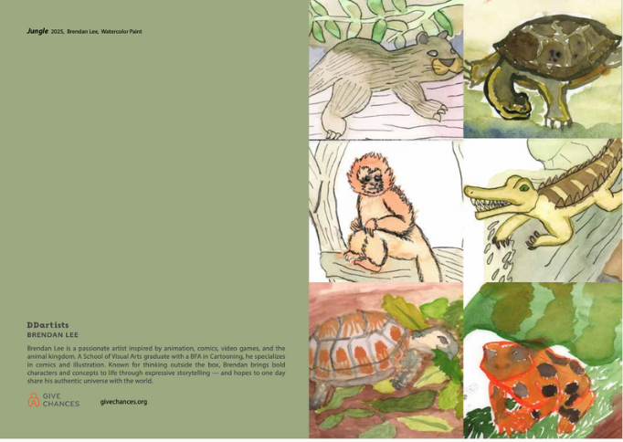 DDartist Greeting Card- Brendan Lee