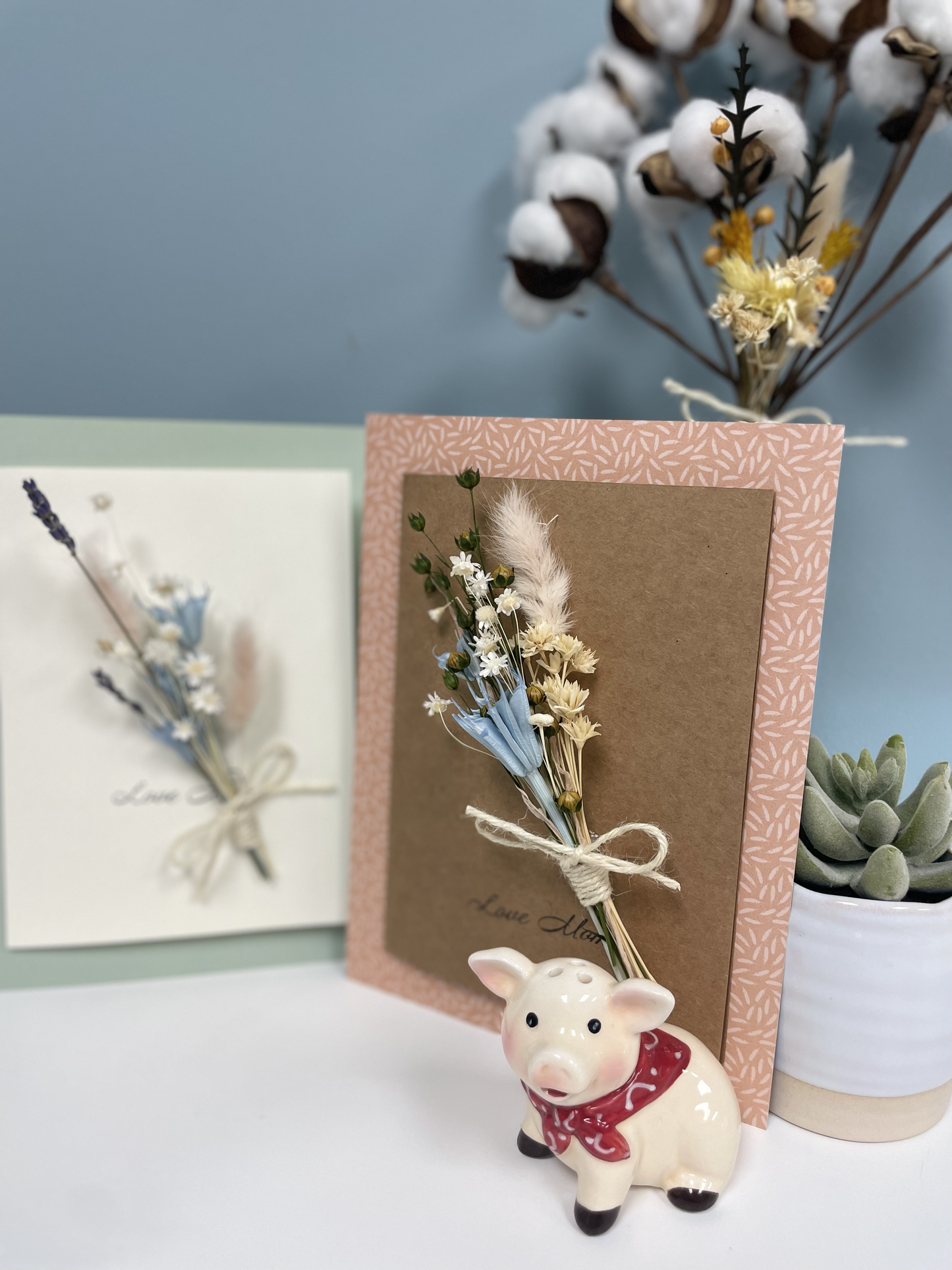 Dried Flower Greeting Card