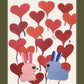 Valentine's Day Greetings Cards and Chocolate Bundle