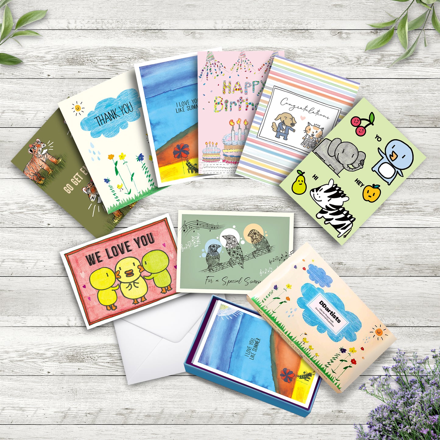 DDartists Assorted Greeting Cards